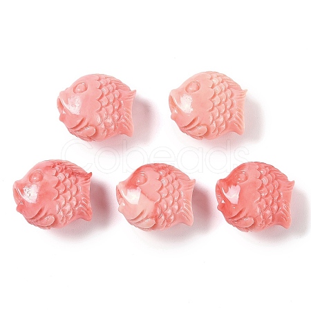 Synthetic Shell Dyed Carved Beads SHEL-H005-11-1