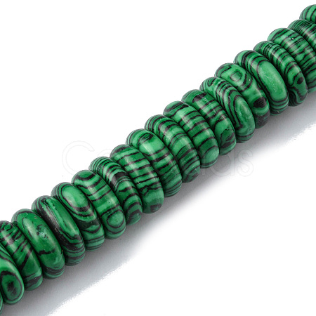 Synthetic Malachite Beads Strands G-F743-06M-1