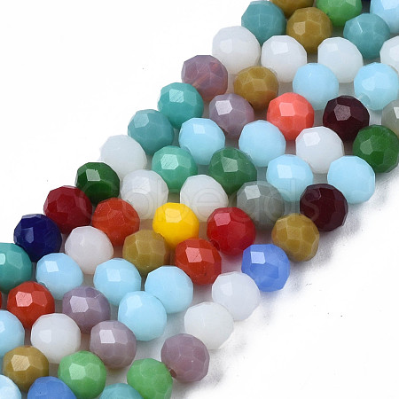 Glass Beads Strands GLAA-S019-01D-1