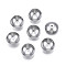 Non-Tarnish 304 Stainless Steel Bead Caps, Apetalous, Half Round, Stainless Steel Color, 10x3mm, Hole: 0.9mm