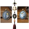 DIY Embroidery Wind Chime Kits PW-WG91627-09-1