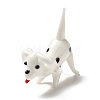 3D Dalmatian Dog Handmade Lampwork Ornaments Figurine DJEW-C013-01-1