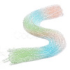 Transparent Glass Beads Strands X-GLAA-E036-07X-1