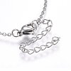 304 Stainless Steel Pendant Necklaces NJEW-L146-03-4