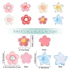 SUNNYCLUE 80Pcs 8 Colors Resin Cabochons CRES-SC0002-22-2