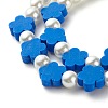 Flower Beads Stretch Bracelets Set for Children and Parent BJEW-JB07187-6