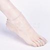 Electroplate Glass Beads Anklets AJEW-AN00279-6