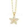 Brass Micro Pave Cubic Zirconia Pendant Necklaces PW-WG13899-01-1