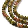 Natural Unakite Beads Strands G-Q002-B01-01-4