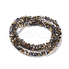 Electroplate Glass Beads Strands EGLA-L021-HP01-3