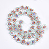 Handmade Millefiori Lampwork Beads Strands LAMP-S191-19A-06-2