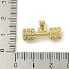 Rack Plating Brass Pave Cubic Zirconia Pendants KK-U029-24G-3