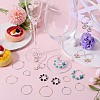 SUNNYCLUE 160Pcs 8 Style 316 Surgical Stainless Steel Wine Glass Charms Rings STAS-SC0007-27-4