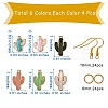 DIY Cactus Earrings Making Kit DIY-SZ0005-93-2