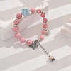 Cute Ceramic Bead Bracelet with Adjustable Colorful Beads for Women YE1843-1-1