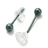 Hypoallergenic Bioceramics Zirconia Ceramic Round Ball Stud Earrings EJEW-Q768-18C-2