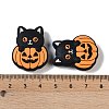 Halloween Theme Silicone Focal Beads SIL-M005-04C-3