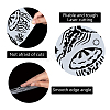 PET Plastic Hollow Out Drawing Painting Stencils Templates DIY-WH0284-013-3