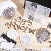 Black & White Lace DIY Scrapbooking Kits STIC-WH0024-01-4