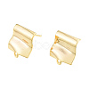 Brass Stud Earring Findings KK-N231-411-2