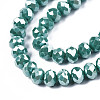 Electroplate Glass Beads Strands EGLA-A034-P1mm-A09-3