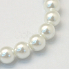 Baking Painted Glass Pearl Round Bead Strands X-HY-Q003-10mm-01-2