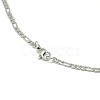 304 Stainless Steel Figaro Chain Necklace Making STAS-A028-N022-4