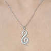 Non-Tarnish 201 Stainless Steel Hollow Snake Pendant Necklace NJEW-OY001-93-1