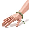 Sparkling Ball Rhinestone Braided Bead Bracelet for Women BJEW-JB07703-02-3