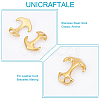 Unicraftale 10Pcs Ion Plating(IP) 304 Stainless Steel Hook Clasps STAS-UN0048-07-5