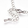 Tarnish Resistant 304 Stainless Steel Cable Chain Necklaces NJEW-P225-02P-3