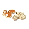 Alloy Enamel Pendants ENAM-CJC0016-02B-2