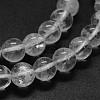 Natural Quartz Crystal Beads Strands G-F570-01-6mm-3