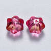 Transparent Spray Painted Glass Beads GLAA-S190-005A-03-2