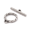 Non-Tarnish 304 Stainless Steel Toggle Clasps STAS-G262-03P-2