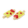 Summer Theme Alloy Enamel Pendants ENAM-B050-06G-01-3