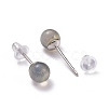 Crackle Round Moonstone Dainty Stud Earrings for Girl Women EJEW-M202-04B-2