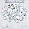 Fingerinspire 60Pcs Acrylic Faceted Cabochons OACR-FG0001-06-4