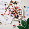 PandaHall Jewelry 10 Style Polyester Imitation Flower Ornamenrt Accessories DIY-PJ0001-33-14