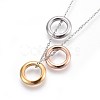 304 Stainless Steel Stud Earrings & Pendant Necklaces Jewelry Sets SJEW-L136-10-3