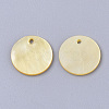 Yellow Shell Pendants SSHEL-S251-40-2