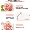 Nbeads 3Pcs 3 Colors Resin Rose Hook Hangers AJEW-NB0003-71-4