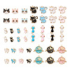 Kissitty 44Pcs 22 Styles Light Gold Plated Alloy Kitten Pendants ENAM-KS0001-03-2