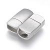 304 Stainless Steel Magnetic Clasps with Glue-in Ends STAS-G143-46P-2