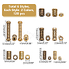 WADORN 100pcs 10 styles Tibetan Style Alloy Beads TIBEB-WR0001-05-2