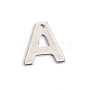 304 Stainless Steel Letter Charms X-STAS-O072-A-1