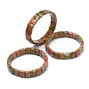 Natural Unakite Gemstone Stretch Bracelets BJEW-F406-B03-1