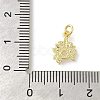 Rack Plating Brass Micro Pave Cubic Zirconia Charms KK-S396-46G-3