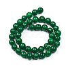 Synthetic Malachite Beads Strands X-G-G832-01-14mm-2