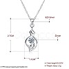 Trendy 925 Sterling Silver Pendant Necklaces NJEW-BB22372-7